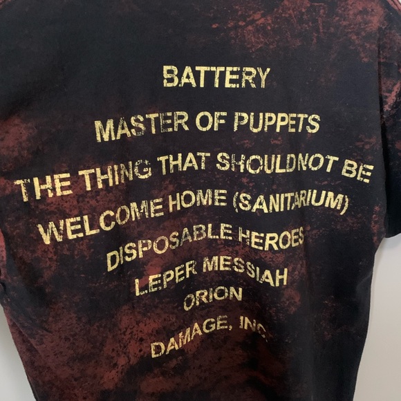 Metallica Bleached Band Tee - Picture 3 of 6